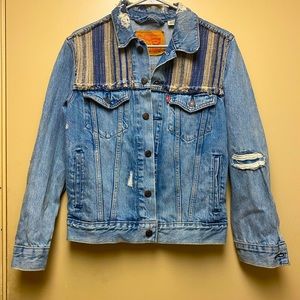 Levi’s custom blue Jean jacket AMY WINEHOUSE extra small!